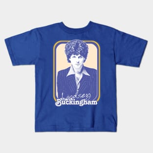 Lindsey Buckingham /\/\/\/ Retro Style Fan Design Kids T-Shirt